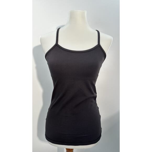 Lululemon Black Racerback Tank Top Built In Bra Athletic Yoga Womens M Size MFit - Picture 4 of 7